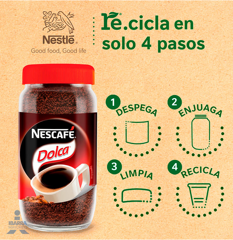 Café Soluble Nescafé Dolca con Caramelo Frasco 170 g