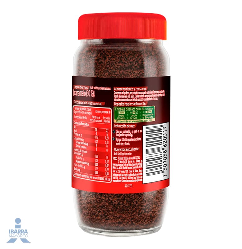 Café Soluble Nescafé Dolca con Caramelo frasco 80 g