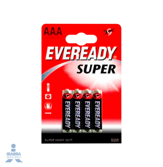 Batería Eveready AAA 4 pzas.