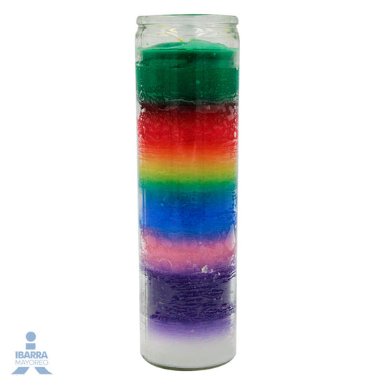 Veladora Mística Lisa 7 Colores 105P