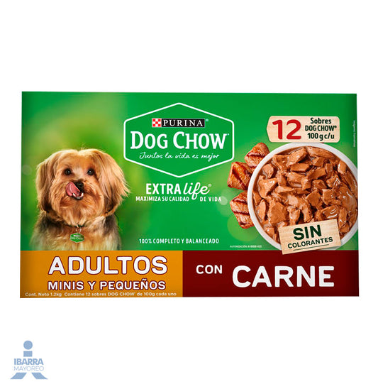 Alimento Purina Dog Chow Minis y Pequeños Carne 100 g