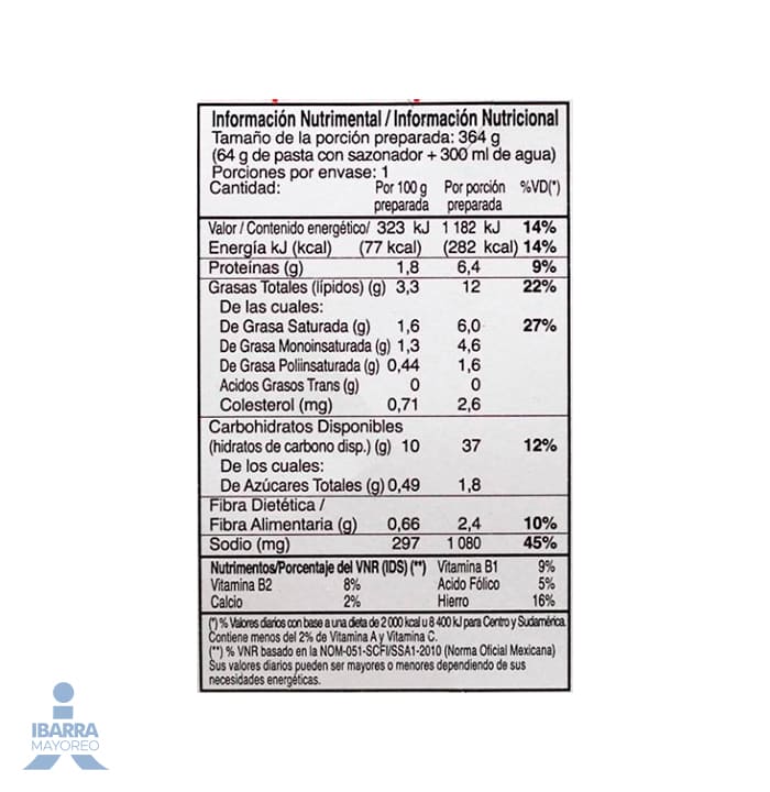 Sopa Maruchan Camarón 64 g