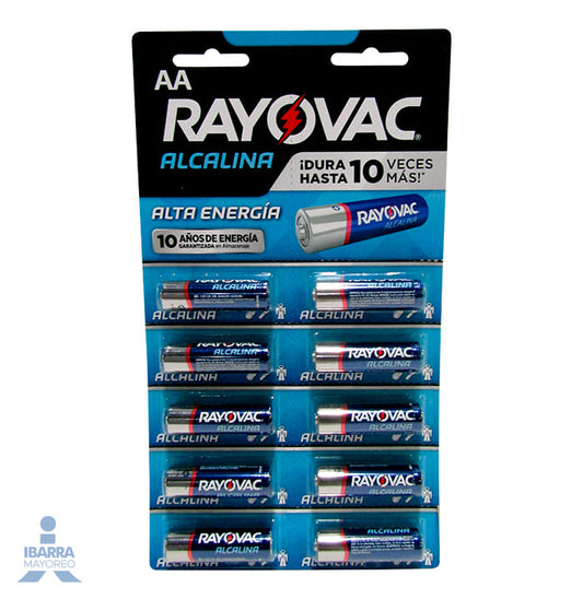 Batería Rayovac AA Tira 10 pzas.