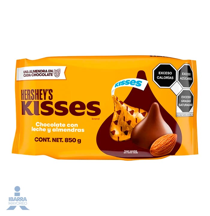 Chocolate Hersheys Kisses Almendras 850 g