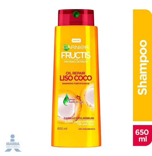 Shampoo Garnier Fructis Liso Coco 650 ml