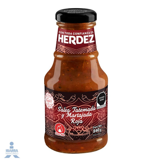 Salsa Tatemada y Martajada Roja Herdez 240 g