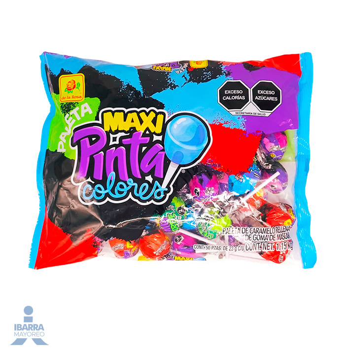 Paleta de la Rosa Maxi Jumbo Pintacolor 50 pzas.