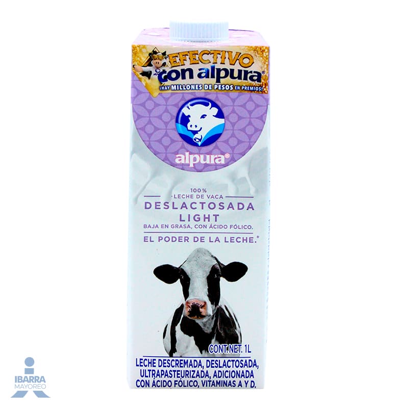 Leche Alpura Deslactosada Light 1 L