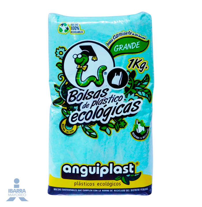 Bolsa Camiseta Ecológica Anguiplast Grande 1 kg