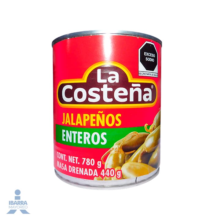 Chiles Jalapeños Enteros La Costeña 780 g