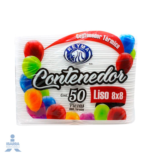 Contenedor Térmico Reyma 8 x 8 Liso 50 pzas.