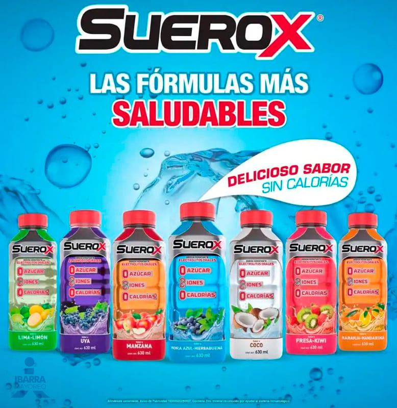 Bebida Suerox Mora Azul 630 ml