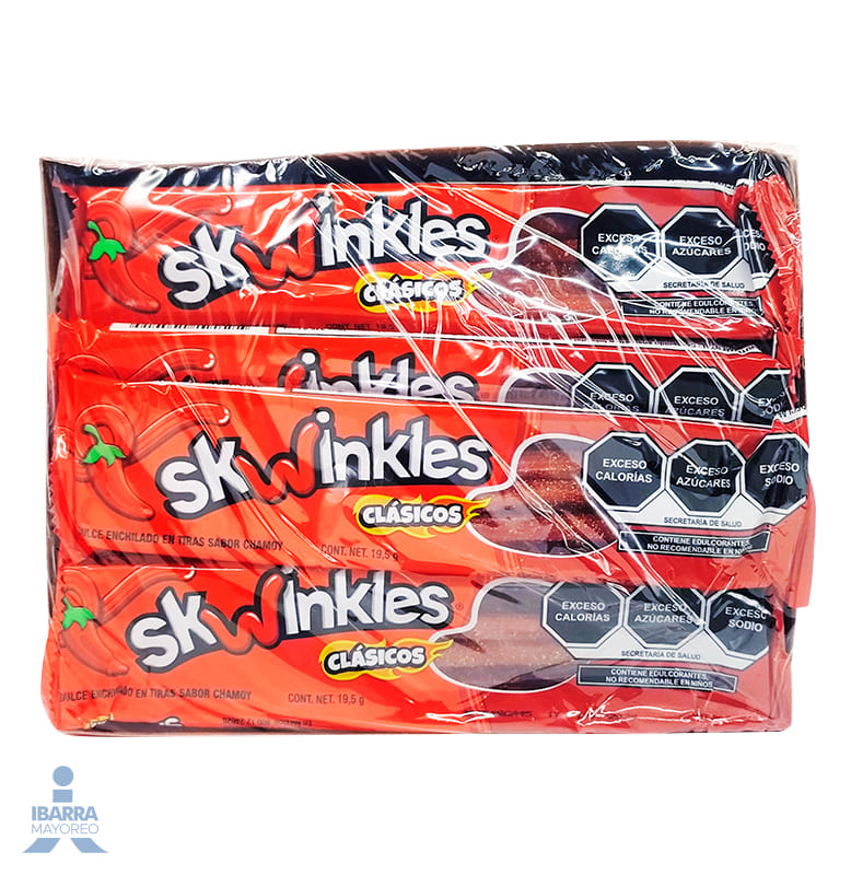 Dulce Skwinkles Clásicos Chamoy 12 pzas.