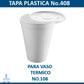 Tapa Plástico Convermex no. 408 50 pzas.
