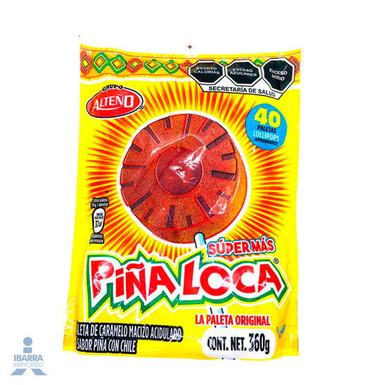 Paleta Alteño Maxi Piña Loca Enchilada 40 pzas.