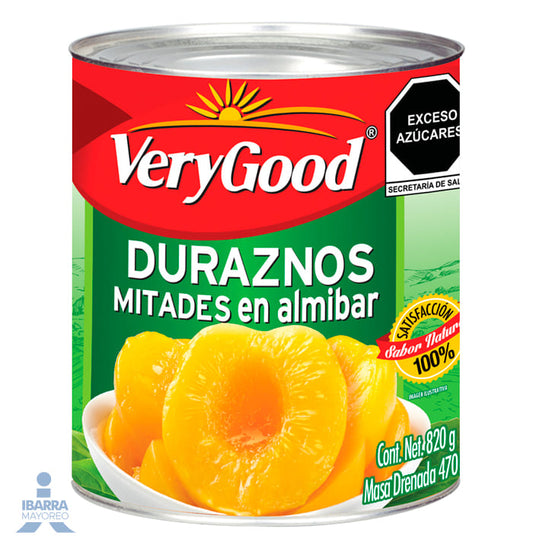 Durazno Very Good Mitades 820 g