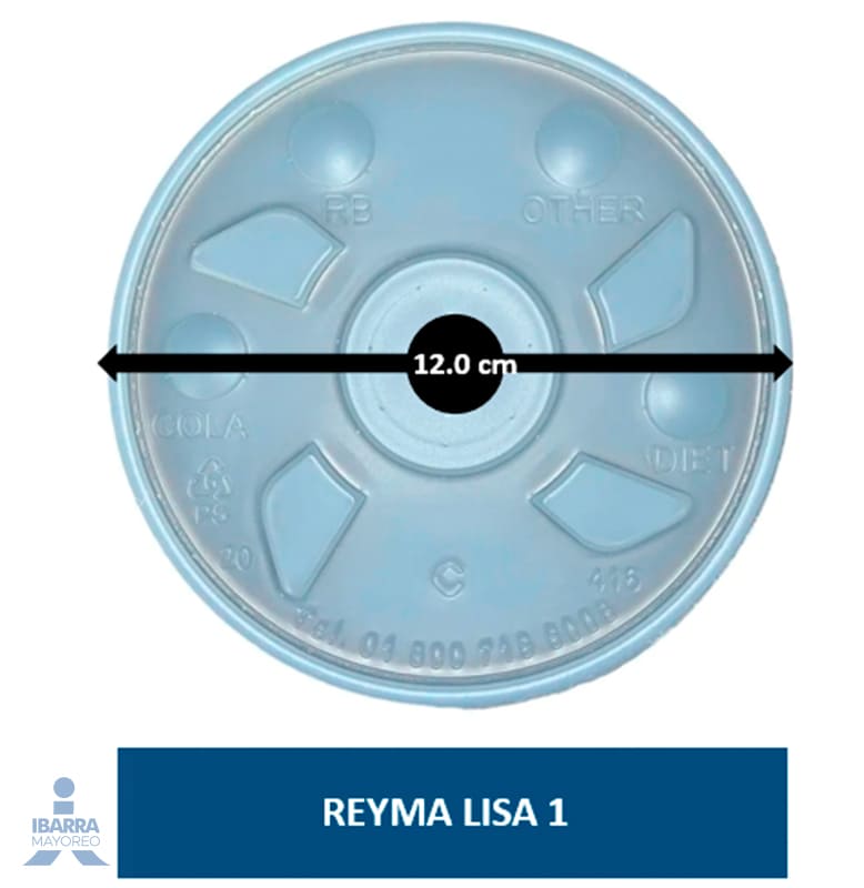 Tapa Plástico Reyma Lisa 1 L 25 pzas.