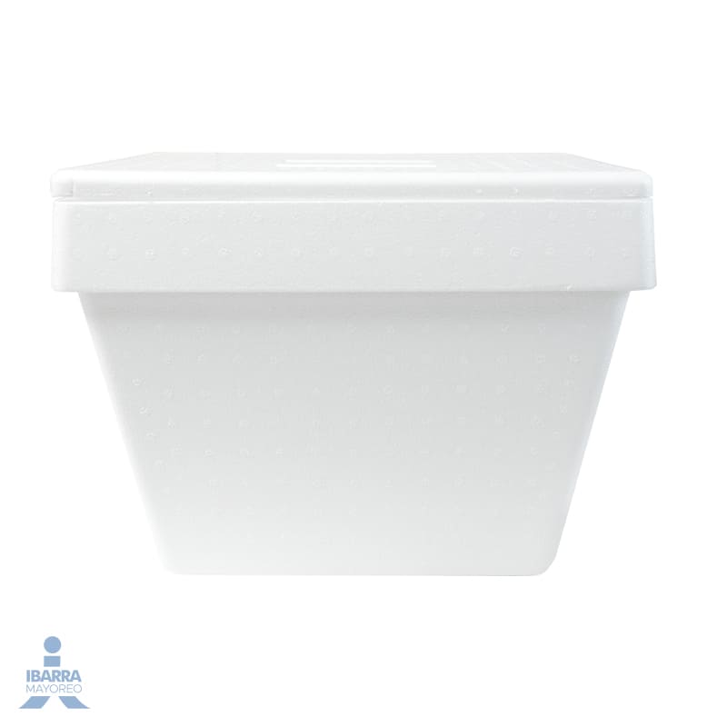 Hielera de Unicel Convermex Blanca Delgada 19 L
