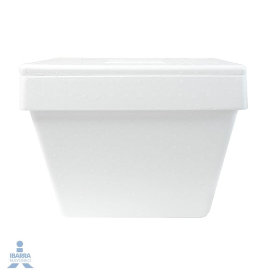Hielera de Unicel Convermex Blanca Delgada 19 L
