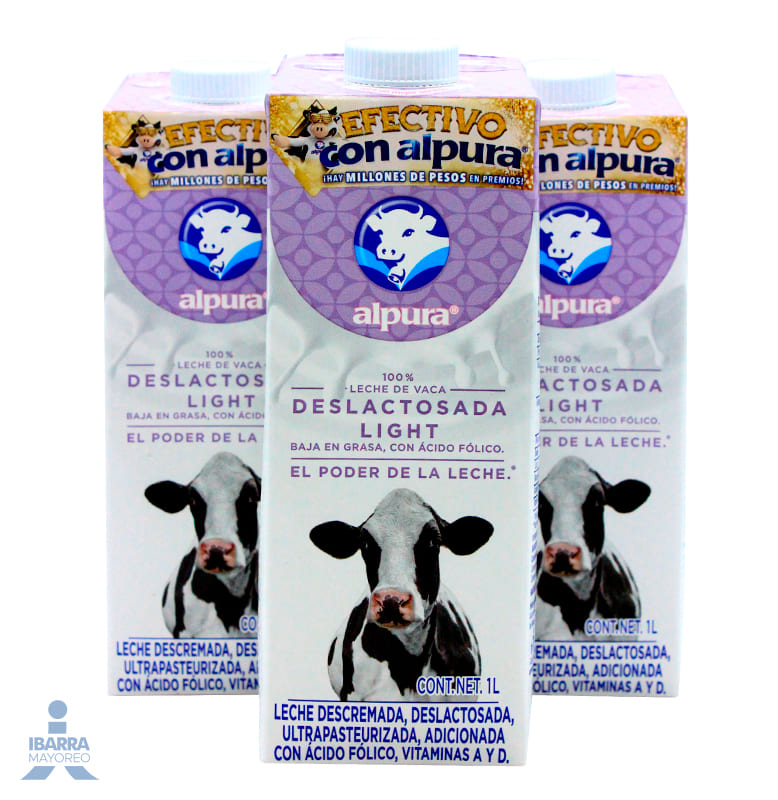 Leche Alpura Deslactosada Light 1 L