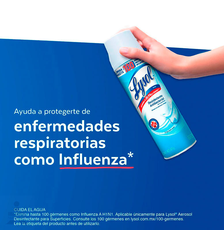 Desinfectante en Aerosol Lysol Crisp Linen 475 g