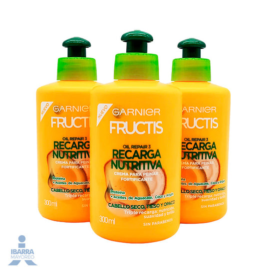 Crema para peinar Fructis Recarga Nutritiva 300 ml