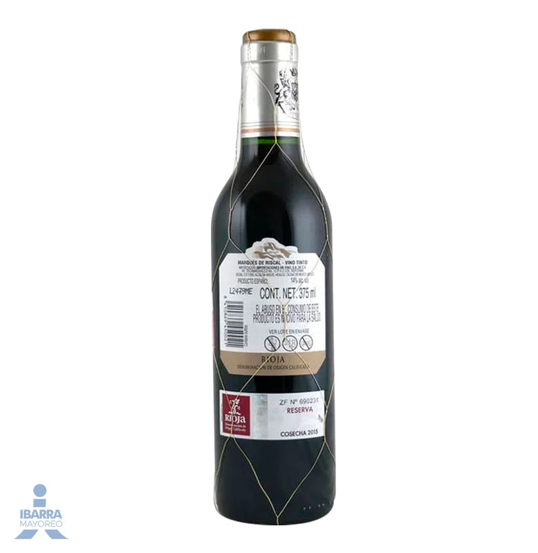 Vino Tinto Marqués de Riscal Reserva 375 ml