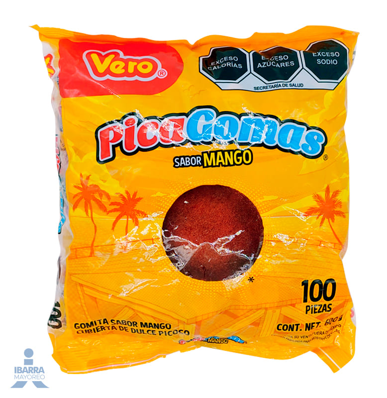 Goma Vero Pica Sabor Mango 100 pzas.