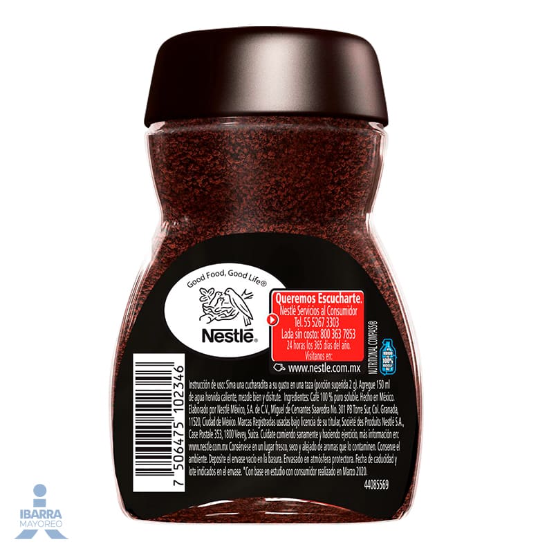 Café soluble Nescafé Clásico Black frasco 40 g