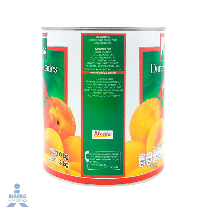Durazno La Pratería Mitades 3 kg
