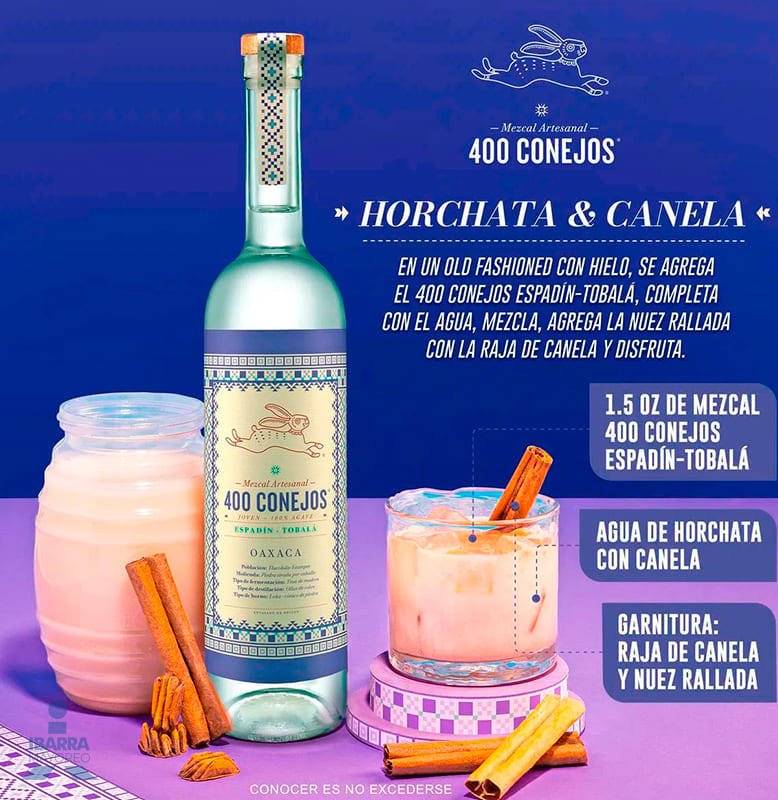 Mezcal 400 Conejos Tobalá 750 ml
