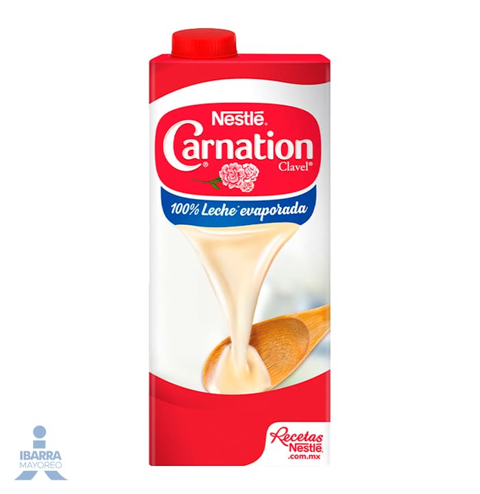 Leche evaporada Nestlé Carnation Clavel Original brick 720 g
