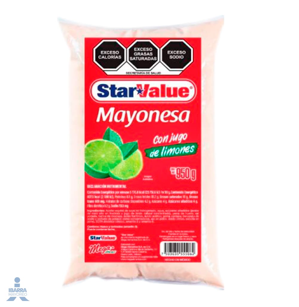 Mayonesa Star Value con limón 950 g