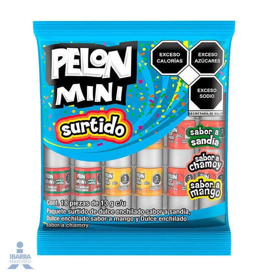 Dulce Pelón Mini Surtido bolsa 18 pzas.