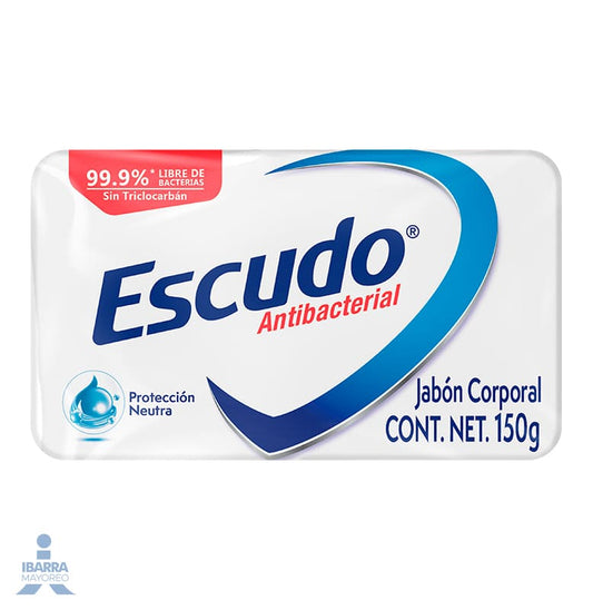 Jabón Escudo Antibacterial Barra Protección Neutra 150 g