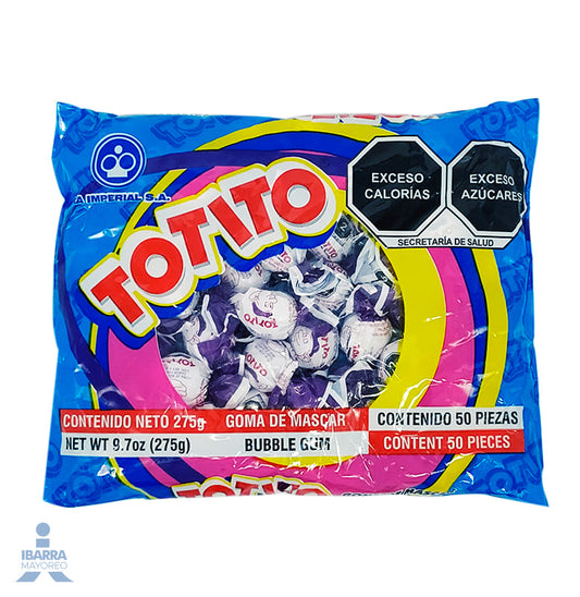 Goma de Mascar Totito Uva 50 pzas