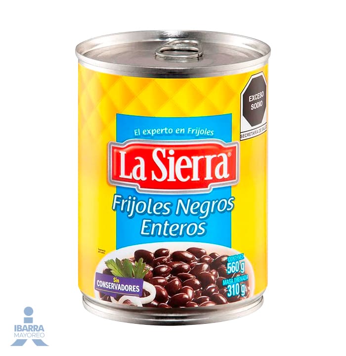 Frijol Negro Entero La Sierra 560 g