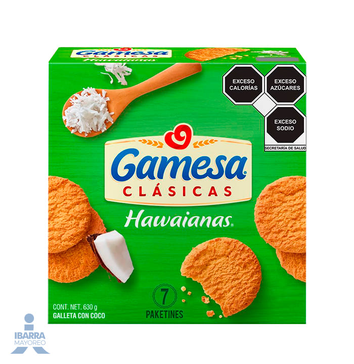 Galletas Gamesa Hawaianas 630 g