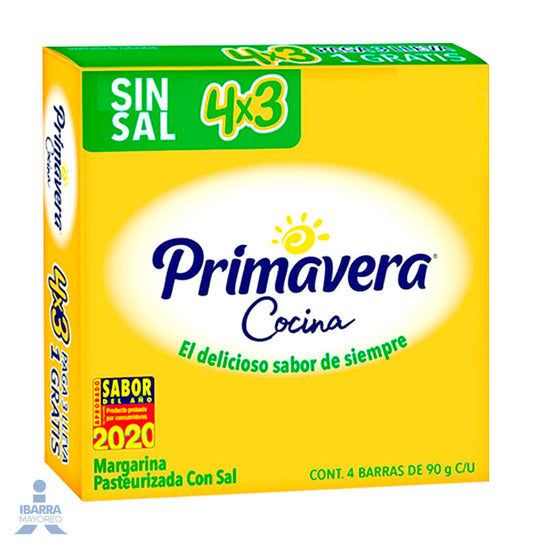 Margarina Primavera sin Sal Ahorrapack 360 g