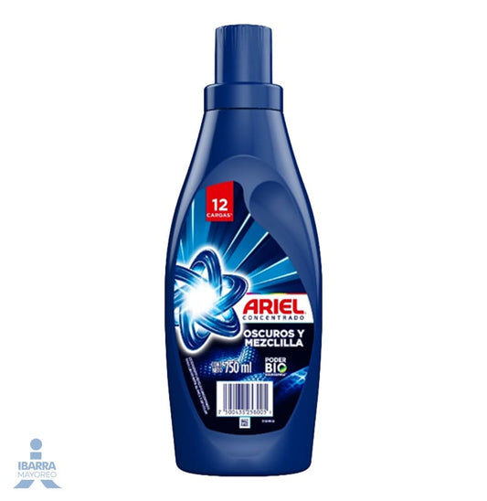 Detergente Ariel Líquido Oscuros y Mezclilla 750 ml