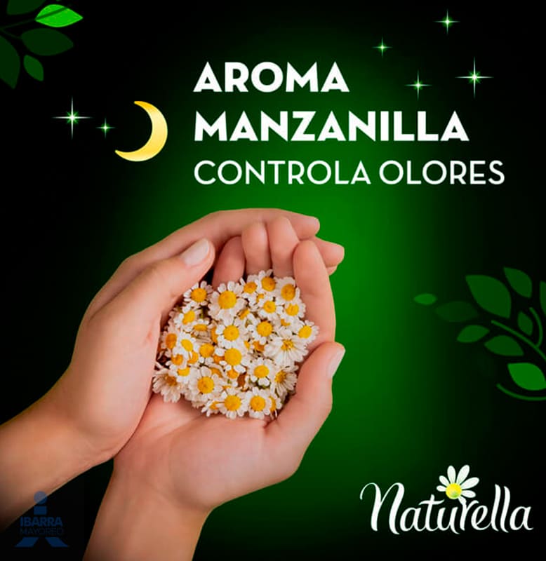 Toalla Sanitaria Naturella Nocturna con alas 8 pzas.