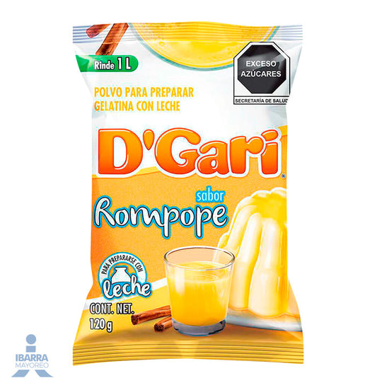 Gelatina D Gari Rompope Leche 120 g