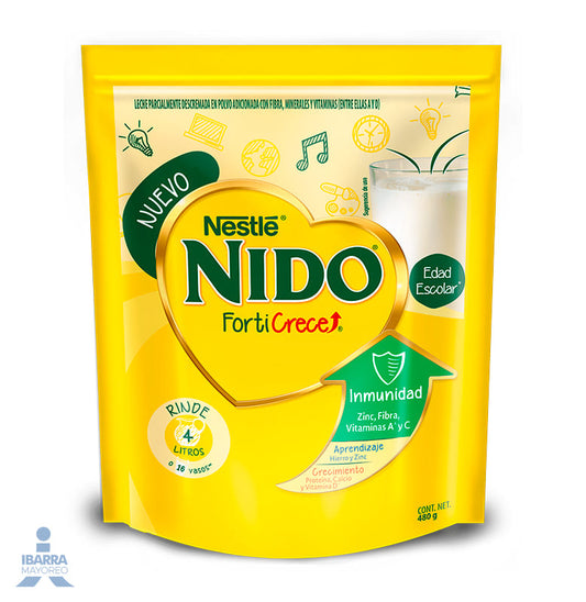 Leche Nido Forticrece Bolsa 480 g