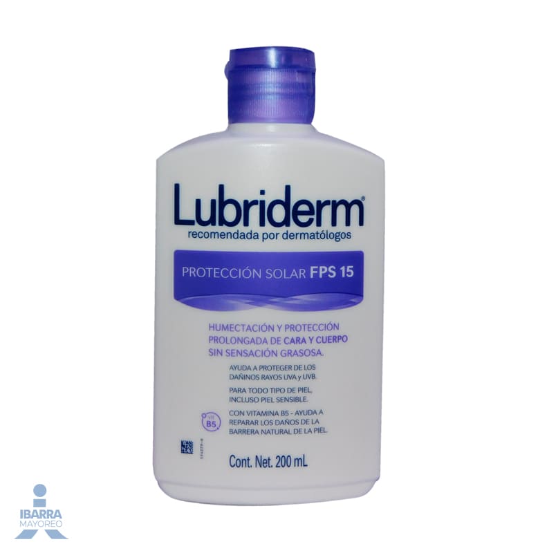 Crema Lubriderm Protección Solar FPS 15 200 ml