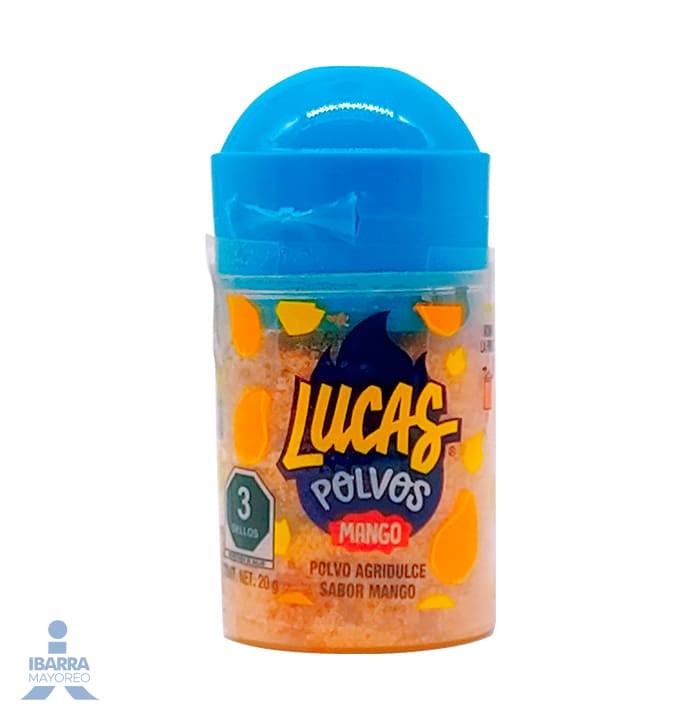 Paleta de Caramelo Lucas Sabor Mango 10 pzas.