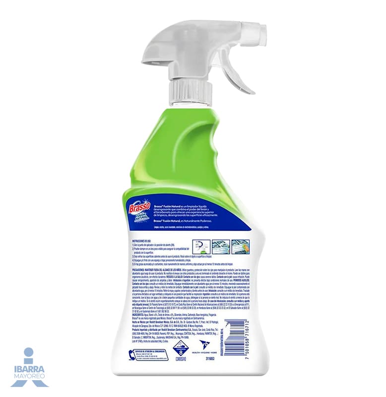 Limpiador Brasso Fusión Natural Gatillo 650 ml