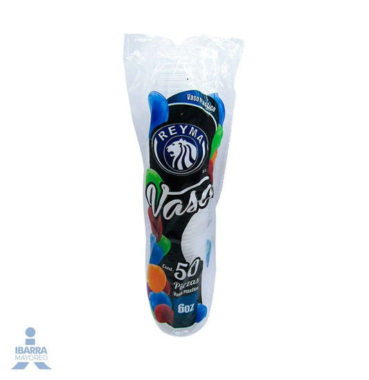 Vaso Plástico Reyma no. 6 50 pzas.