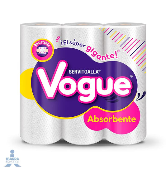 Servitoalla Vogue 3 rollos