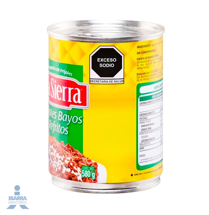Frijol Bayo Refrito La Sierra 580 g
