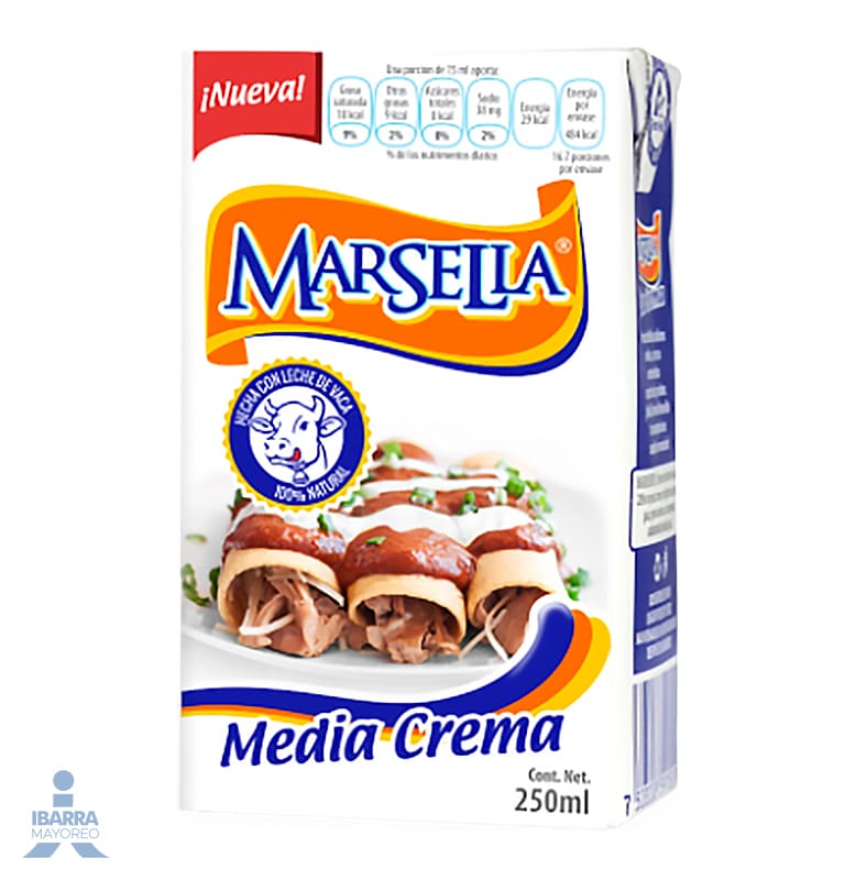 Media Crema Marsella 250 ml
